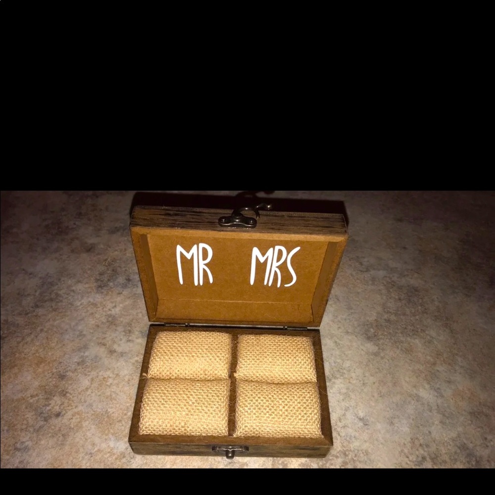 And two became one ring box